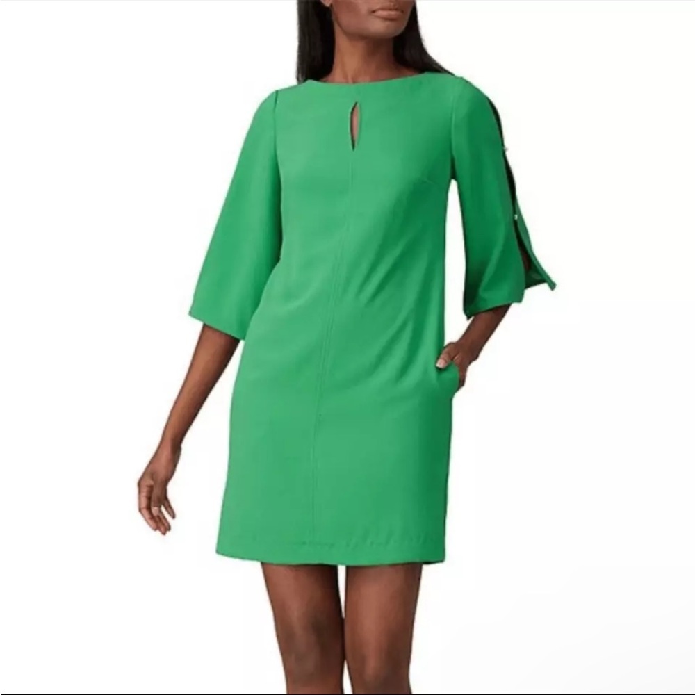 EUC Trina Turk- Larsen Dress in color Mojito. Size 4.